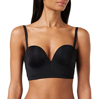 Abbildung von Wonderbra Damen Ultimate Backless Bra mit tiefen Rückenausschnitt rückenfreier BH , BHschwarz, 75C