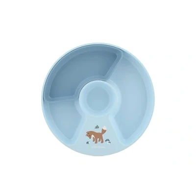 Abbildung von Mepal Kinderteller Mit Unterteilung Mio Little Dutch Hohe Kanten/Ecken für Schöpfen Anti Rutsch Boden Fach zur in 2, 3 oder 4 Teile Mikrowellengeeignet Forest Friends