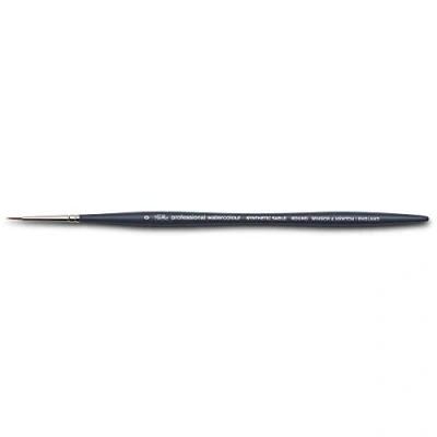 Abbildung von Winsor &amp; Newton 5011100 Professional Aquarellpinsel, Malpinsel für Aquarellfarben mit synthetischen Fasern, ergonomischer Griff, langlebig formstabil, kurze Stiel Rundpinsel Nr. 0