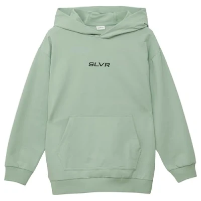Abbildung von s.Oliver MIT Front UND RÜCKENPRINT Kapuzenpullover für Kinder, Größe: 146/152, Salbeigrün
