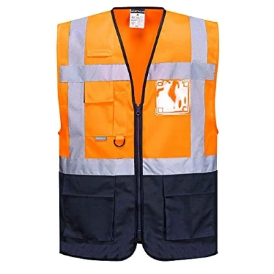 Abbildung von Portwest WARSCHAU EXEKUTIV WESTE, Größe: L, Farbe: Orange/Marine, C476ONRL