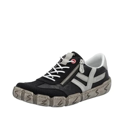 Abbildung von Rieker Damen Slipper in schwarz Gr. 41