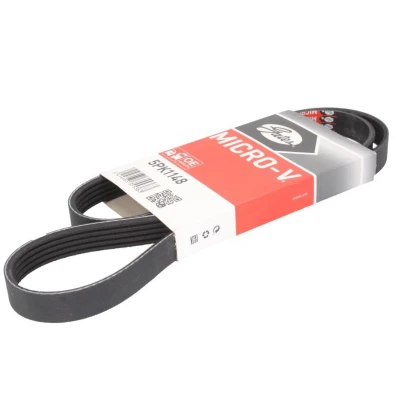 Abbildung von GATES Micro V 5PK1148 Keilrippenriemen 1148 5 Polyester, EPDM (Ethylen Propylen Dien Kautschuk) FIAT: 500 Hatchback, C Convertible, Tipo Estate