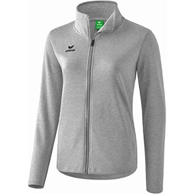 Abbildung von Erima Sweatjacke, Damen, Größe: 46, Hellgrau
