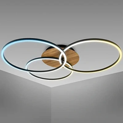 Abbildung von B.K.Licht LED Deckenleuchte, inkl. 40 Watt, 4.400lm, 3000K 6500K dimmbar, Fernbedienung, Nachtlicht
