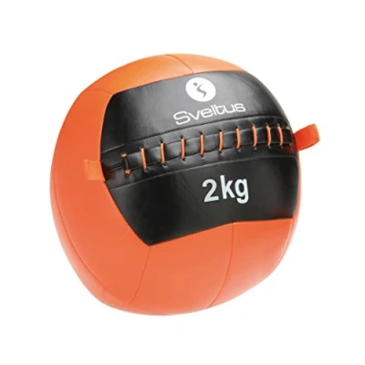 Abbildung von Sveltus Wall Ø 35 cm 2kg Medizin Ball Unisex Erwachsene, Orange und Schwarz