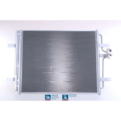 Abbildung von NISSENS 940584 Klimakondensator mit Trockner Aluminium 580 R 134a VOLKSWAGEN: Golf 7