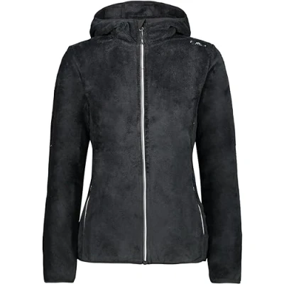 Abbildung von CMP Damenjacke mit fester Kapuze, Schwarz Graffit, M