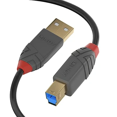 Abbildung von LINDY USB 3.0 Kabel Typ A/B anthra Line 0.5m
