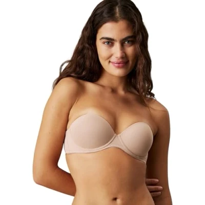 Abbildung von Calvin Klein Underwear Perfectly FIT trägerloser/variabler BH, Damen, Größe: 80B, Sanddune