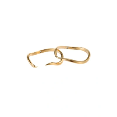 Abbildung von Skagen Essential Waves Ring goldcoloured, Damen, Größe: 58, Gold coloured
