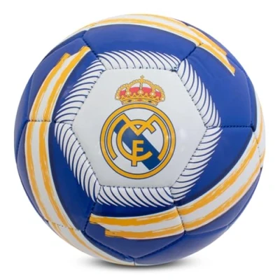 Abbildung von Hy Pro Offiziell lizenzierter Real Madrid CF Cyclone Fußball, Größe 5, Training, Match, Merchandise, Sammlerstück für Kinder und Erwachsene