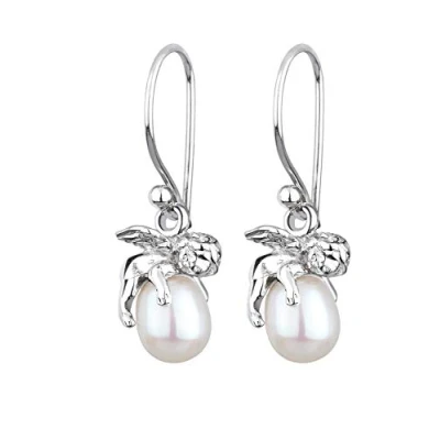 Abbildung von Elli Dainty Angel Religion Ohrringe, Damen, Größe: One Size, Weiß