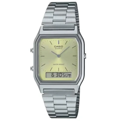Abbildung von Casio Unisex Uhr silvercoloured/goldcoloured, Größe: One Size, Silver coloured/gold coloured