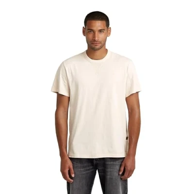 Abbildung von G STAR Herren Nifous T Shirt, Rosa (Linen gd D24449 2653 H033), S