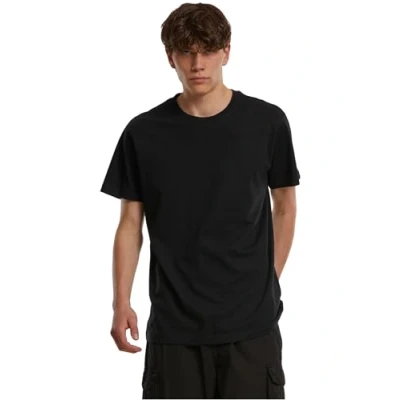 Abbildung von Build Your Brand Herren T Shirt Round Neck, black, L