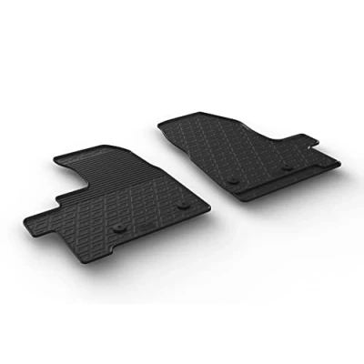 Abbildung von Gledring 0894 Fußmattensatz Gummi vorne 2 schwarz 750mm 550mm FORD: Transit Custom V362 Minibus