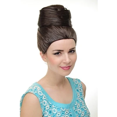 Abbildung von WIG ME UP GFW2200 6 Perücke Damenperücke mit Beehive Dutt Braun Mittelbraun turbanartig Vintage retro 50er 60er