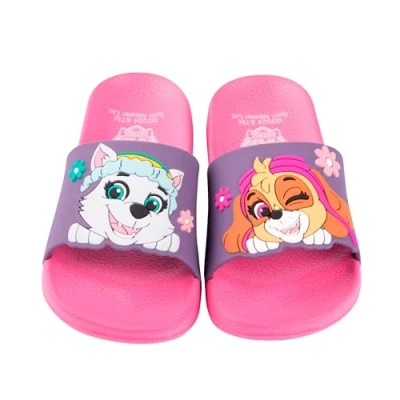 Abbildung von Paw Patrol Badelatschen für Mädchen Skye und Everest Kinder Badeschlappen Schlappen Badesandalen rutschfest Pink (Pink, EU Schuhgrößensystem, Kleinkind, Numerisch (von/bis), M, 29, 30)
