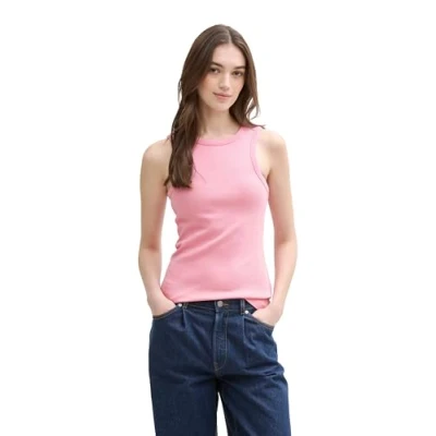 Abbildung von TOM Tailor Denim Racerback Top, Damen, Größe: Medium, Light dusty pink