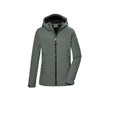 Abbildung von killtec Mädchen Softshelljacke/Outdoorjacke mit Kapuze KOS 145 GRLS SFTSHLL JCKT, oliv, 152, 43258 000