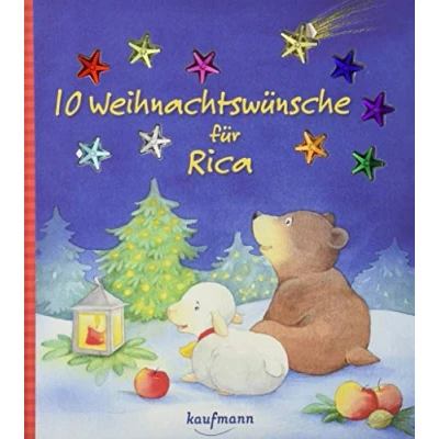 Abbildung von 10 Weihnachtswünsche für Rica: Funkel Bilderbuch mit Glitzersteinen (Bilderbuch integriertem Extra Ein Weihnachtsbuch: Kinderbücher ab 3 Jahre)