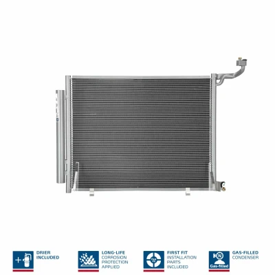 Abbildung von NISSENS 941094 Klimakondensator mit Trockner Aluminium 545 R 134a FORD: FIESTA 7
