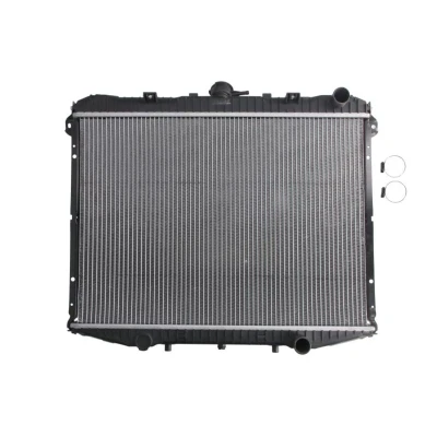 Abbildung von NRF 519533 Kühler, Motorkühlung Aluminium 671 455 30 mit Anbauteilen Kühlrippen gelötet