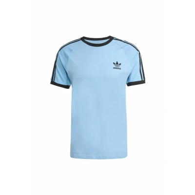 Abbildung von adidas Originals Stripes Tshirt print Ash blue black, Herren, Größe: XS, black