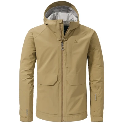 Abbildung von Schöffel Lausanne Regenjacke / wasserabweisende Jacke, Herren, Größe: 56, Beige