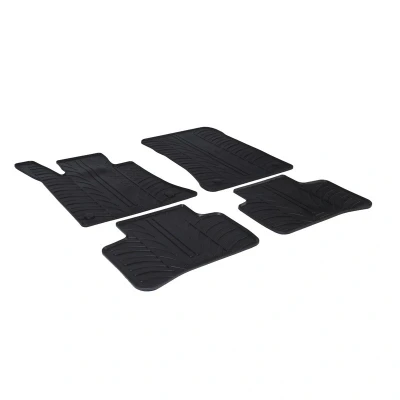 Abbildung von Gledring 0329 Fußmattensatz Gummi vorne und hinten 4 schwarz 750mm 550mm MERCEDES BENZ: GLK
