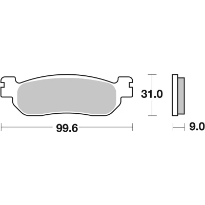 Abbildung von TRW Sinter Maxi Scooter MCB699SRM Bremsbelagsatz