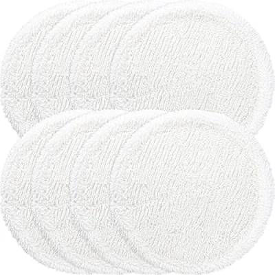 Abbildung von LTWHOME 16cm Weiße Mikrofaserpads Passend für Floating Mop 1 St. M30457 (8 Stück)