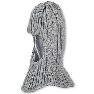 Abbildung von Sterntaler Unisex Kinder Schalmütze Kleinkinder Strick Zopfmuster, hellgrau, 49