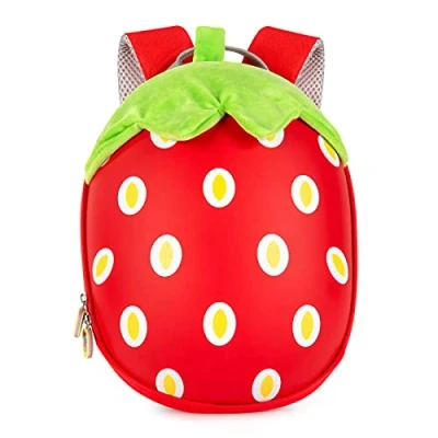 Abbildung von boppi Tiny Trekker Kinderrucksack für Reisen (4 Liter) Erdbeere