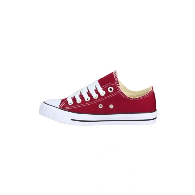 Abbildung von Elara Unisex Sneaker Textil Turnschuh Low top Chunkyrayan B YD3230 Bordorot 42