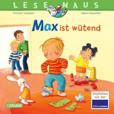Abbildung von LESEMAUS 153: Max ist wütend: Bilderbuch über den Umgang mit Wut zentrales Thema im Kinderalltag für Kinder ab 3 Jahre (153)