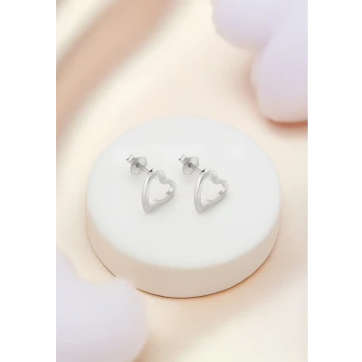 Abbildung von SOFIA MILANI Damen Ohrringe 925 Silber Herz Ohrstecker 20484