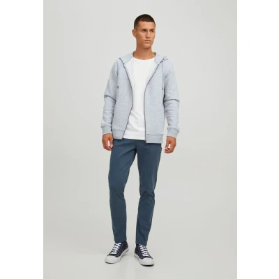Abbildung von Jack &amp; Jones Jestar Basic ZIP Sweatjacke, Herren, Größe: Small, Light grey melange