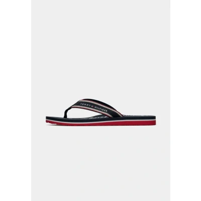 Abbildung von Tommy Hilfiger Graphic Beach Badezehentrenner, Damen, Größe: 37, Space blue Schuhe