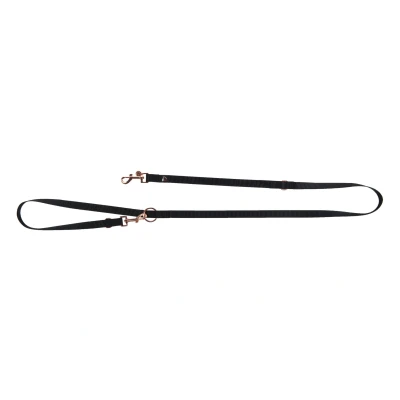 Abbildung von HKM Trainingsleine Anam Cara Nylon Schwarz/Roségold