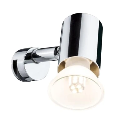 Abbildung von Paulmann 70880 Spiegelleuchte Mintaka Spiegellampe IP20 Aufsatzlampe Chrom Badezimmerlampe ohne Leuchtmittel Spotlight max. 20W GU10