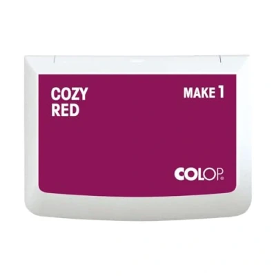 Abbildung von COLOP Stempelkissen MAKE 1 cozy red, 50 x 90 mm, Kissen für traditionelle Handstempel und Kreativstempel