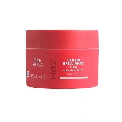 Abbildung von Wella Professionals Invigo Color Brilliance Mask fine professionelle Haarmaske für feines, gefärbtes Haar farbschützende Haarkur mit Vitamin E und Antioxidanzien 150 ml