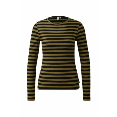 Abbildung von s.Oliver Langarmshirt, Damen, Größe: XXL, Olive