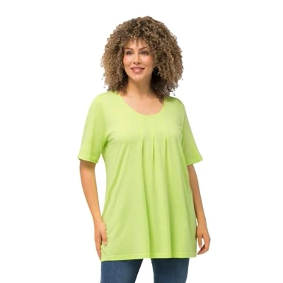 Abbildung von Ulla Popken Grosse GRÖSSEN Tshirt basic, Damen, Größe: 42/44, Limettengrün