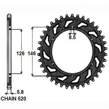 Abbildung von SUNSTAR 1 3577 47 Kettenrad