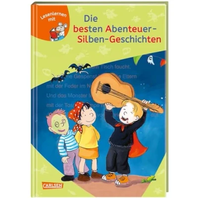 Abbildung von LESEMAUS zum Lesenlernen Sammelbände: Die besten Abenteuer Silben Geschichten: Spannende Erstlesegeschichten ab 6 Extra Lesetraining Lesetexte mit farbiger Silbenmarkierung