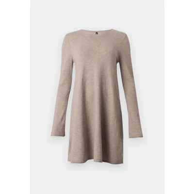Abbildung von ONLY Onlamalio LIFE Oneck Strickkleid, Damen, Größe: Medium, Fungi