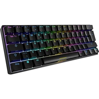 Abbildung von Sharkoon Skiller SGK50 S4 bk Kailh Red,USB Gaming Tastatur, schwarz